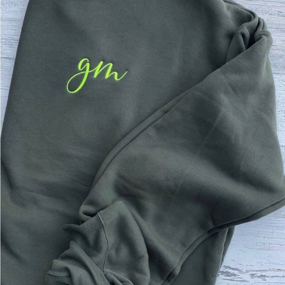 🆕 INITIAL SWEATSHIRT Embroidery - Picture 5 of 6